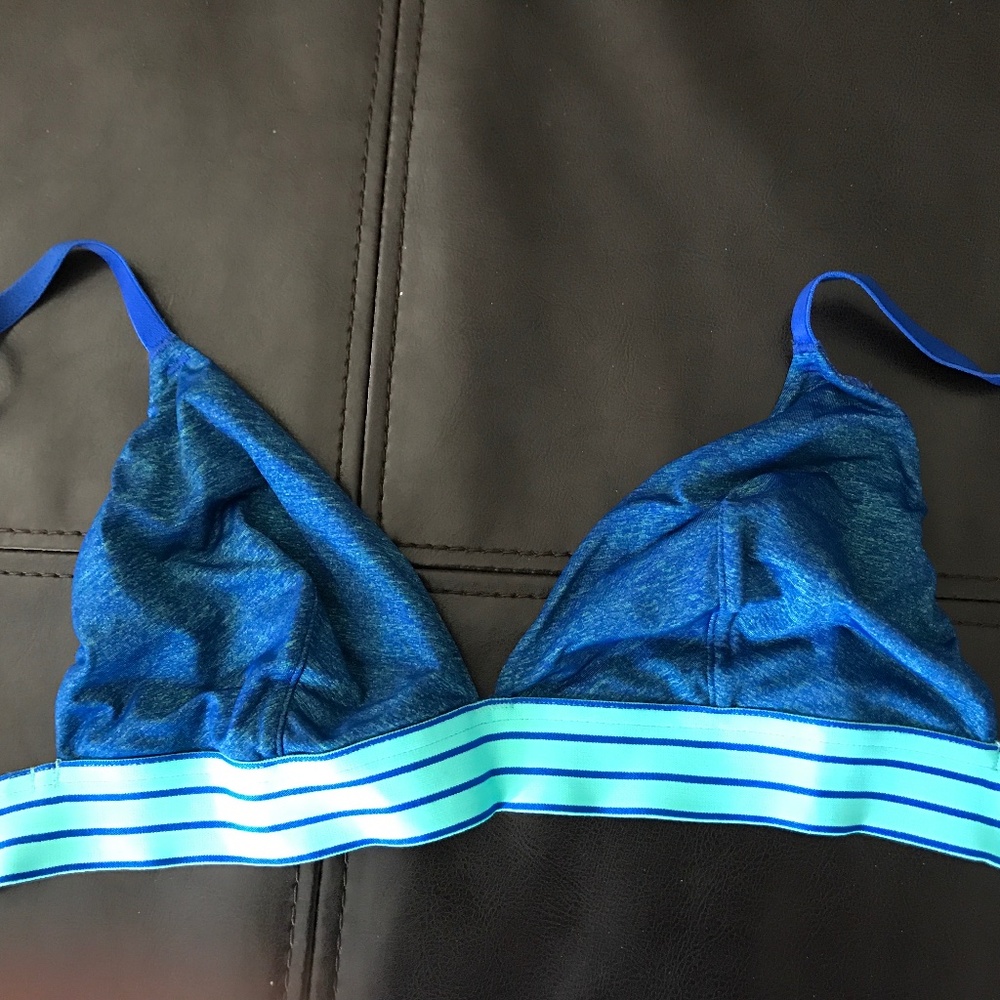 Victoria's Secret bra in blue & teal, small